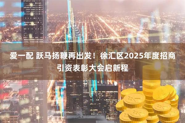 爱一配 跃马扬鞭再出发！徐汇区2025年度招商引资表彰大会启新程